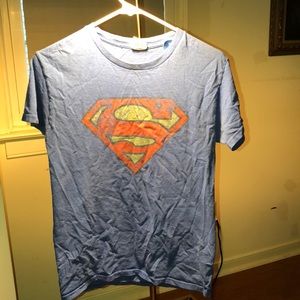 Vintage Royal Blue Superman Christ T-Shirt